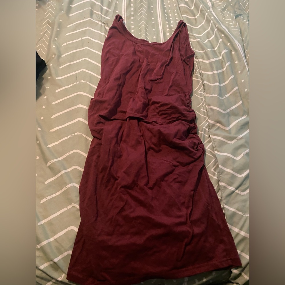 SOLD 5 FOR 20 BUNDLE FOR OFFER Amazon Burgundy Maternity Midi Dress